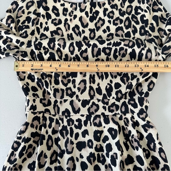 Kate Spade Leopard Print Mini Dress Ponte Knit Size 4 - Picture 9 of 12